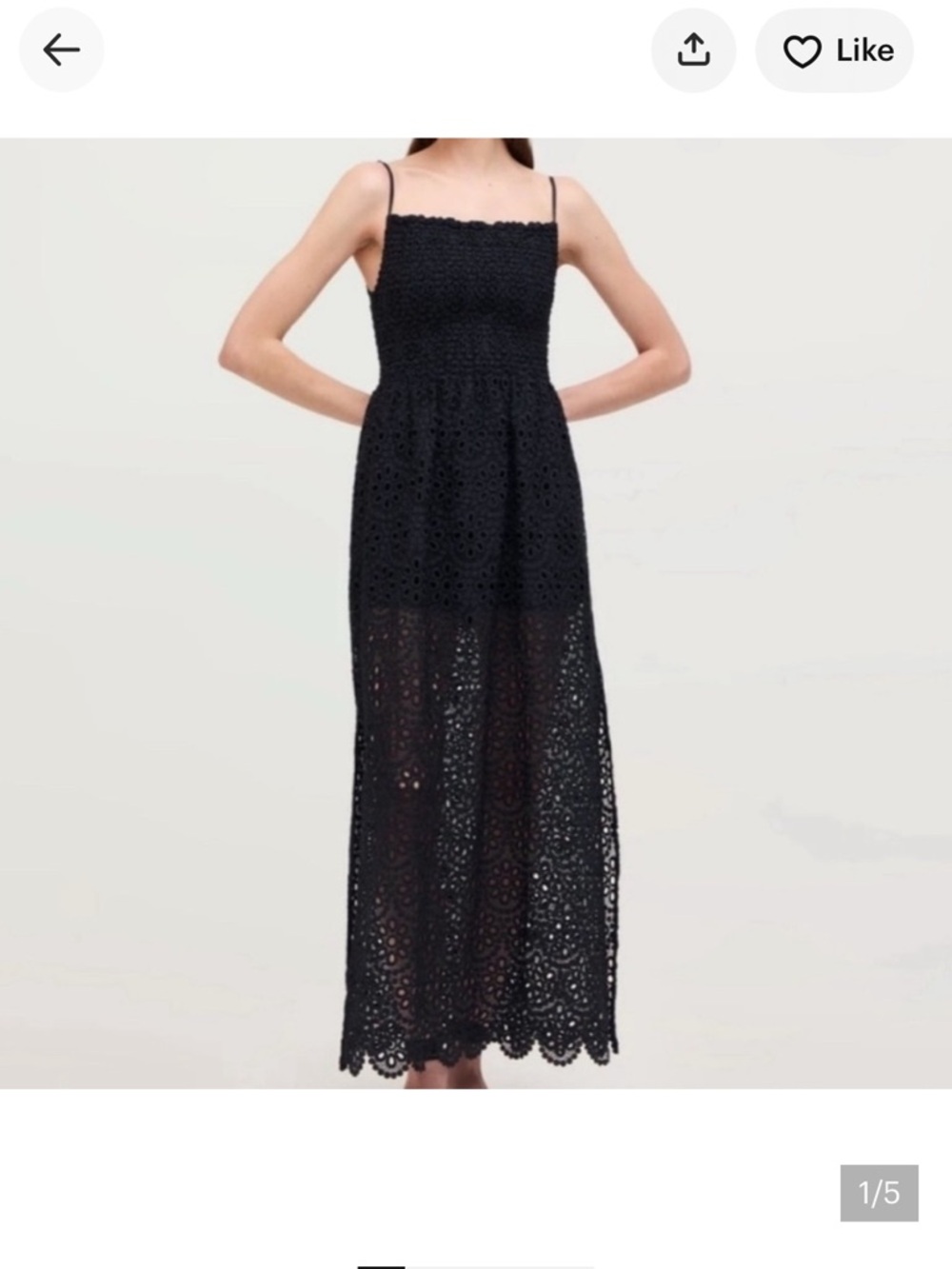 Medium Hill House Black Isabel Nap Dress lace